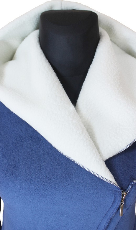 Kurtka Polar - Baranek PPL300-3 Jeans + Biel